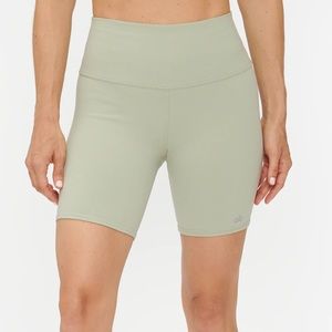 Alo sage green high rise biker shorts